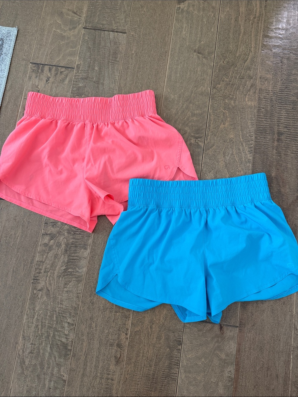 GAP Girls' Athletic Pull-On Shorts - Coral & Aqua